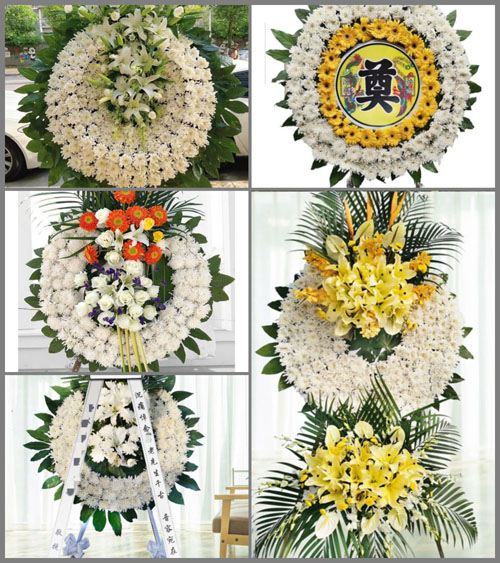 山东青岛即墨市温泉街道后海东村花圈速递